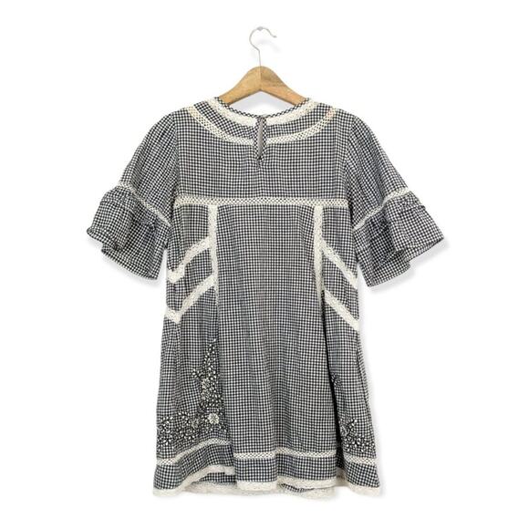 Free People Black & White Sunny Day Shirt Dress - Picture 2 of 11